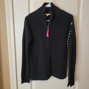 LISA TODD "Make Your Mark" Zip Sweater